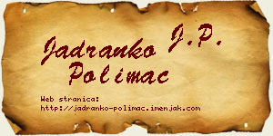 Jadranko Polimac vizit kartica